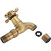 Segutage Rubinetto Vintage per Montaggio a Parete, G1/2 Ottone Massiccio a Parete Nastro Singolo per Acqua Fredda Classico Europeo Rubinetto Acqua Monocomando per Lavello da Cucina Mop Pool (Breve)
