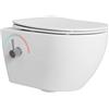 HOROW Doccia WC con acqua fredda e calda | WC sospeso con funzione bidet, WC Taharet con nano, passaggio WC più igienico, adatto per uso domestico, adatto alle donne