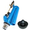 BricoQui Batteria di scarico senza pulsante con gommino omaggio BRICOQUI per cassetta wc in ceramica sifone ricambio tipo Catis