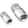 Famex 10695 - Adattatore per chiave a tubo, 2 pz., attacco da 6,3 mm (1/4) su 10 mm (3/8) e attacco da 10 mm (3/8) su 12,5 mm (1/2), quadrato