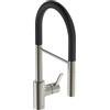 Ideal Standard - Gusto Miscelatore cucina, Semi Pro, con doccetta estraibile e due modalità di getto, bocca girevole a 360°, 6,1 l/min, facile da installare con fissaggio EasyFix+, Silver Storm