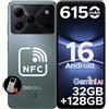 Doogeesmart Note 56 Pro Android Smartphone 16, 6150mAh, 6.56 Inch HD+ 90Hz IPS, 32GB