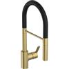 Ideal Standard - Gusto Miscelatore cucina, Semi Pro, con doccetta estraibile e due modalità di getto, bocca girevole a 360°, 6,1 l/min, facile da installare con fissaggio EasyFix+, Brushed Gold
