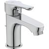 Ideal Standard Alpha Miscelatore monocomando lavabo, altezza bocca 73 mm, rubinetto bagno a risparmio idrico, con piletta di scarico, facile da pulire - Cromo (50 x 175 x 136 mm)