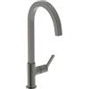 Ideal Standard - Gusto Miscelatore cucina, Bocca alta squadrata, con cartuccia FirmaFlow, bocca girevole a 360°, facile da installare con fissaggio EasyFix+, Magnetic Grey