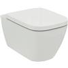 Ideal Standard i.life B Set vaso WC sospeso, WC sospeso con scarico completo CL1 3,9-6 l/min, uscita orizzontale, senza brida, salvaspazio - Bianco (360 x 545 x 380 mm)