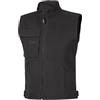 U-POWER DON'T WORRY... BE HAPPY! U-Power Wave, Gilet in Cotone, Giacca Casual Country da Uomo con Zip Intera, Ampie Tasche Frontali, Collo Alto, Abbigliamento da Lavoro Leggero e Confortevole (BLACK CARBON - L)