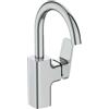 Ideal Standard - Miscelatore Monocomando Lavabo con bocca di erogazione alta e senza asta di comando scarico e piletta