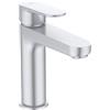 Ideal Standard - Cerafine O, Miscelatore monocomando per lavabo, Bocca di erogazione fissa, Matt silver
