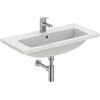 Ideal Standard - i.life S, Lavabo top da 81cm con profondità ridotta a 38cm con foro centrale per la rubinetteria e troppopieno, Bianco
