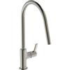 Ideal Standard - Gusto Miscelatore cucina, Bocca alta tonda, con cartuccia FirmaFlow, bocca girevole a 360°, facile da installare con fissaggio EasyFix+, Silver Storm