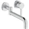 Ideal Standard - Gusto Miscelatore cucina a parete, proiezione del beccuccio di 246 mm, con cartuccia FirmaFlow, bocca girevole a 120°, aeratore interno, installazione a parete, Cromato