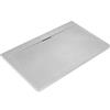 Ideal Standard - Ultra Flat S i.life, Piatto doccia rettangolare 140x70 in resina, Piletta di scarico lato lungo, Finitura opaca effetto pietra, Bianco
