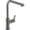 Ideal Standard - Gusto Miscelatore cucina, Bocca alta tonda a L, con cartuccia FirmaFlow, bocca girevole a 360°, facile da installare con fissaggio EasyFix+, Magnetic Grey