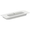 Ideal Standard - i.life A, Lavabo rettangolare top da 124cm, Con foro per la rubinetteria, Con foro troppopieno, Bianco