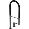 Ideal Standard - Gusto Miscelatore cucina a 2 fori, Semi Pro, con doccetta estraibile e due modalità di getto, bocca girevole a 360°, 6,7 l/min, Collegamento a vite dal basso, Magnetic Grey