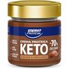 Enervit, Protein Cream Keto Cacao e Nocciole, -70% di Zuccheri, Crema Proteica Spalmabile con Cacao e Nocciole, Per una Colazione Golosa e Saziante, Senza Glutine, Barattolo da 180gr