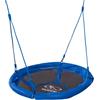 HUDORA Altalena a nido 90 - altalena nido in plastica blu per carico fino a 100kg - altalena con diametro di 90cm per interni ed esterni - Altalena familiare regolabile per bambini e adulti