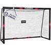 HUDORA Porta da Calcio Pro Tect - Grande per Bambini e Adulti, Rivestita in Gommapiuma Con Rete, da Esterno di Qualità Con Protezione Antiurto