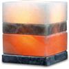 Lampade di Sale Store Lampada di Sale Himalayano Rosa Multicolore scolpita a forma di Cubo 4 kg con luce calda e base in legno