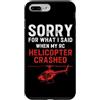 Funny RC Helicopter Gifts for Men and Wo Custodia per iPhone 7 Plus/8 Plus RC elicottero elicottero RC di corsa di telecomando