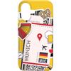 Traveler Souvenir Tickets Custodia per iPhone 17 Biglietto aereo Monaco di Baviera Carta d'imbarco Aereo Germania Amante di viaggio