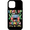 World Mental Health Awareness Day Yellow Custodia per iPhone 12 Pro Max Level Up For Mental Health Awareness Ragazzi Bambini Gaming Giallo