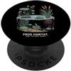 Osservatore Anfibi Palude Natura Frog Habitat Rane Palude Selvatica PopSockets PopGrip Adesivo