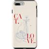 Paw Pact Prints Custodia per iPhone 7 Plus/8 Plus Vaso di fiori per amanti dei gatti che leggono libri