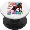 I'm 3 Years Old Horse Birthday Cavallo Compleanno Cavalli Famiglia PopSockets PopGrip Adesivo