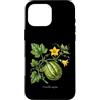 The Botany Bureau Custodia per iPhone 16 Pro Max Illustrazione della pianta di zucca Cucurbita maxima