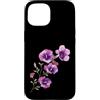 fiori di lisianthus Design estivo viola Custodia per iPhone 15 per gli amanti fiori di lisianthus floreali estivo da donna