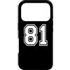 Matching Sports Numbers Birthday Gifts Custodia per iPhone 17 Pro 81 Numero Ottantuno Team Sport Grafica Corrispondenza Varsity