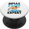 Belly Flop Summer Outfit Belly Flop Expert - Piscina divertente PopSockets PopGrip Adesivo