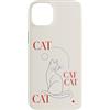 Paw Pact Prints Custodia per iPhone 14 Plus Minimalista Cat Lover Cat Mom Pet Animal
