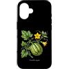 The Botany Bureau Custodia per iPhone 16 Illustrazione della pianta di zucca Cucurbita maxima