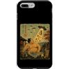 Club di sumo Alien Onsen Custodia per iPhone 7 Plus/8 Plus Sumo Onsen Disco Volante Rapimento UFO Art