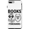 Funny Pomeranian And Book Designs Custodia per iPhone 7 Plus/8 Plus Libri E Pomerania Divertente Pomerania