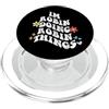 Personalized Name Mothers Day outfit For Groovy Im Robin Doing Robin Things Divertente Festa della mamma PopSockets PopGrip per MagSafe