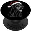 MyAnimal - Doberman Dobermann - Grazioso cane con cappello di Natale rosso PopSockets PopGrip Adesivo