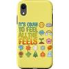 World Mental Health Awareness Day Yellow Custodia per iPhone XR Okay Feel All The Feels Giornata della salute mentale Bambini per i ragazzi