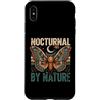 Nocturnal Moth Nature Moon Lovers Custodia per iPhone XS Max Notturno Per Natura Falena Luna