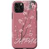 CRAZEELEBAH JAPAN INC Custodia per iPhone 11 Pro GIAPPONE SAKURA CHERRY BLOSSOM MOON SCURO STILE STREETWEAR