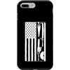 Lumberjack Logger Gifts Custodia per iPhone 7 Plus/8 Plus Americano boscaiolo bandiera registrazione forestale lavoratore
