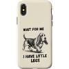 Basset Hound Dog Lover Gifts Custodia per iPhone X/XS Wait for Me I Have Little Legs Divertente Basset Hound