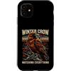Crow Raven Winter Birdwatching Custodia per iPhone 11 Guardare tutto Inverno Corvo Corvo Birdwatching