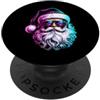 Merry Christmas Xmas Cool Santa Claus Vi Maglietta natalizia Santa Claus Xmas Babbo Natale cuciture natalizie PopSockets PopGrip Adesivo