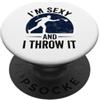 sack toss bean bag toss playing Cornhole Sexy And I Throw It Funny Cornhole PopSockets PopGrip Adesivo