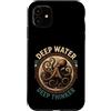 Octopus Lover Ocean Depth Custodia per iPhone 11 Polpo Pensatore Profondo Acqua Profonda