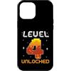 Funny 4th Birthday Video Games Apparels Custodia per iPhone 12 Pro Max Livello 4 sbloccato 4 ° compleanno Gioco per giocatori di quattro anni